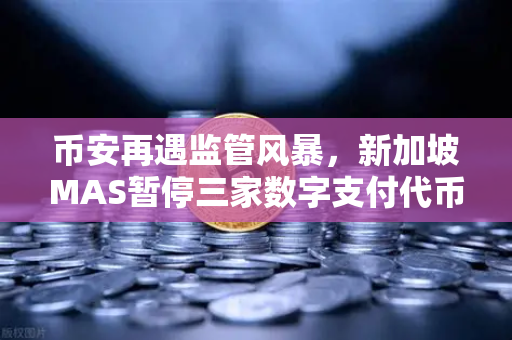 币安再遇监管风暴，新加坡MAS暂停三家数字支付代币服务供应商牌照申请，行业合规路在何方？