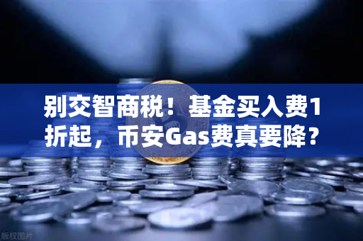 别交智商税！基金买入费1折起，币安Gas费真要降？深度拆解省就赚的金融玄机
