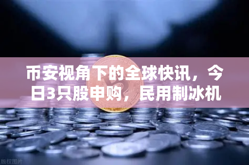 币安视角下的全球快讯，今日3只股申购，民用制冰机龙头登陆资本市场-第1张图片-币安Binance