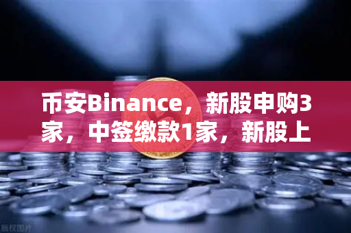 币安Binance，新股申购3家，中签缴款1家，新股上市1家，投资新机会来临？