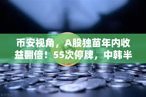 币安视角，A股独苗年内收益翻倍！55次停牌，中韩半导体ETF是机会还是坑？